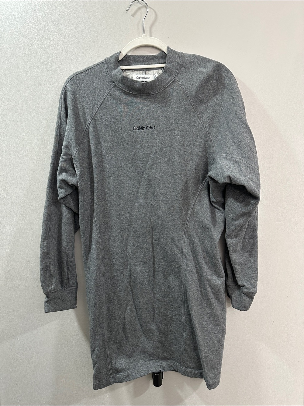 Calvin Klein Heather Gray Long Sleeve Crewneck Sweatshirt